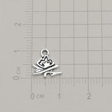 Antique Silver Plated Trailer Camping Fire Charms Travel Pendants DIY Bracelets