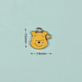 10pcs Cartoon Anime Pig Bear Earring Pendant DIY Keychain Bracelet Necklace