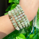 6*4mm Natural Chrysoprase Australian Jades Rondelle Beads