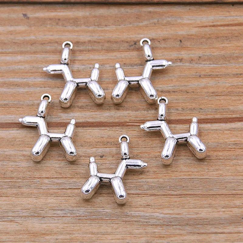 20PCS Horse Ruler Tassel Charms Animal Pendant DIY Necklace Bracelet