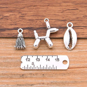 20PCS Horse Ruler Tassel Charms Animal Pendant DIY Necklace Bracelet