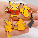 10pcs Thunder Lightning Charms Dripping Oil Enamel Charms for Jewelry Making