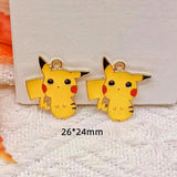 10pcs Thunder Lightning Charms Dripping Oil Enamel Charms for Jewelry Making