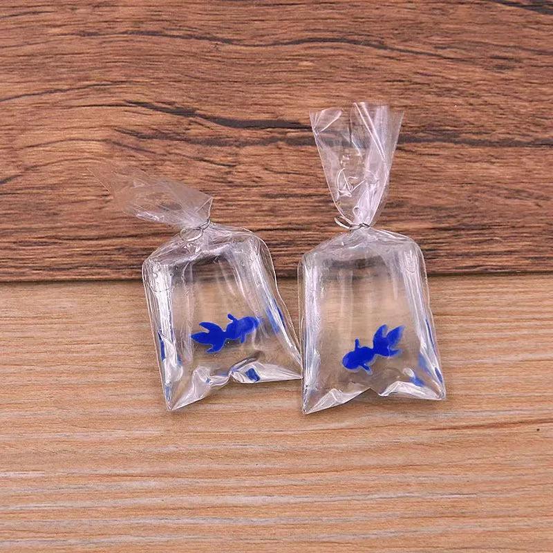10pcs Coral Fish Bag Resin Pendant for DIY Jewelry Making