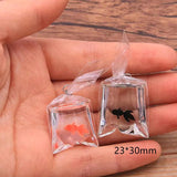 10pcs Coral Fish Bag Resin Pendant for DIY Jewelry Making