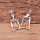 10pcs Coral Fish Bag Resin Pendant for DIY Jewelry Making