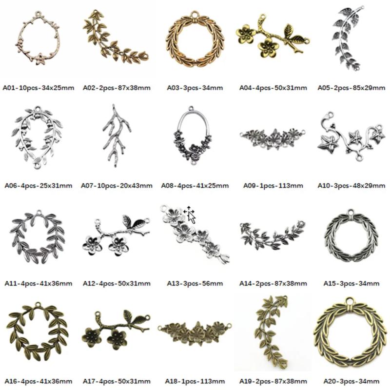 Flowering Branches Charms for Jewelry Making DIY