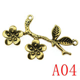 Flowering Branches Charms for Jewelry Making DIY