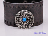 10pcs Antique Silver Tribal Turquoise Conchos Button