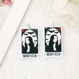 6Pcs Halloween Charms Tarot Card Horror Acrylic Jewelry Findings