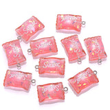 10Pcs Resin Candy Pendants Multicolor DIY Jewelry Making Accessories