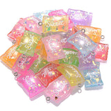 10Pcs Resin Candy Pendants Multicolor DIY Jewelry Making Accessories