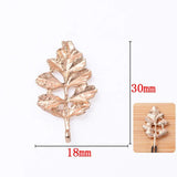 10Pcs Metal Leaf Decorations Tiara Materials