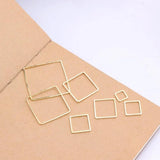 50pcs Copper KC Square Jewelry Charms Earrings Pendants For Jewelry