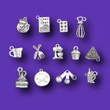 26pcs Chef Baking Kitchen Cooking Cake Wine Pendant DIY Charms Jewelry