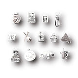 26pcs Chef Baking Kitchen Cooking Cake Wine Pendant DIY Charms Jewelry