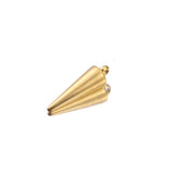 10pcs Stainless Steel Cone Earring Charms for DIY Jewelry Making