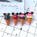 3D Resin Ice Cream Charms Keychain Pendant DIY Decoration