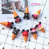 3D Resin Ice Cream Charms Keychain Pendant DIY Decoration