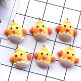 Kawaii Chicken Necklace Charms Resin Easter Decoration DIY