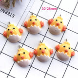 Kawaii Chicken Necklace Charms Resin Easter Decoration DIY