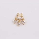 2pcs Zircon Crystal Pendants for Diy Jewelry Making