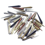 100Pcs Rivet Punk Studs Spikes Cone Tear Charms 34mm/23mm