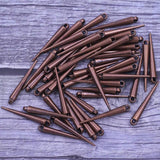 100Pcs Rivet Punk Studs Spikes Cone Tear Charms 34mm/23mm