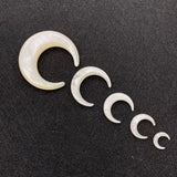 Moon Shape Pendant Natural Shells for DIY Jewelry Making
