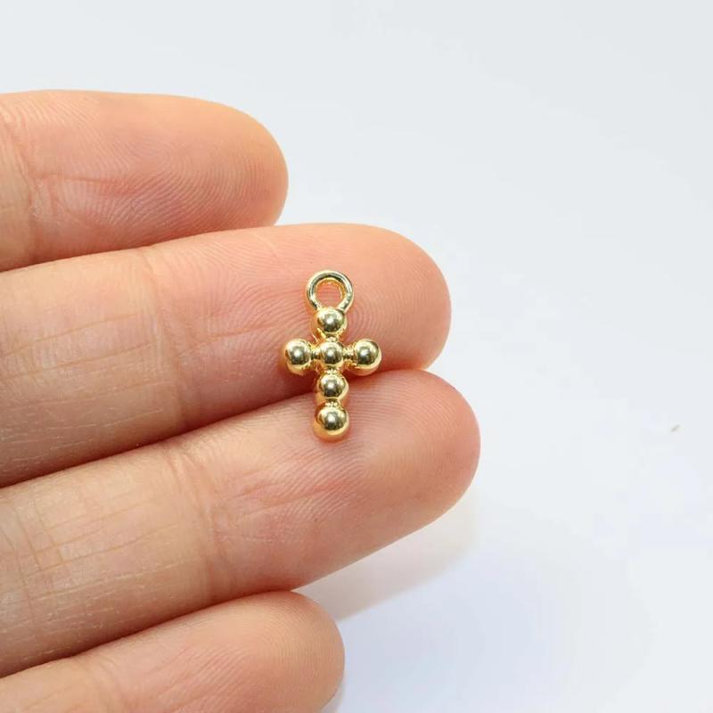 20pcs 8*10mm Cross Bee Zinc Alloy Charms Pendant DIY Jewelry