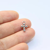 20pcs 8*10mm Cross Bee Zinc Alloy Charms Pendant DIY Jewelry