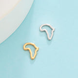 10pcs Stainless Steel Charms Africa Map for Jewelry Making