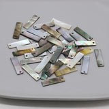 10Pcs Shell Pendant Mother Of Pearl Rectangle For DIY Jewelry Making