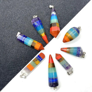 Chakra Semi-Precious Stone Pendant for DIY Jewelry Making