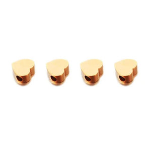 5PCS Stainless Steel Heart Charm Pendant DIY Jewelry Making Accessories