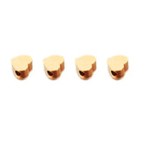 5PCS Stainless Steel Heart Charm Pendant DIY Jewelry Making Accessories