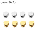 5PCS Stainless Steel Heart Charm Pendant DIY Jewelry Making Accessories