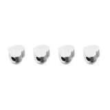 5PCS Stainless Steel Heart Charm Pendant DIY Jewelry Making Accessories
