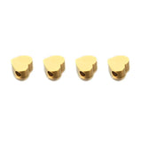 5PCS Stainless Steel Heart Charm Pendant DIY Jewelry Making Accessories