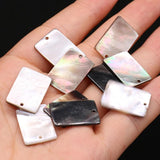 Natural Shell Pendant Mother Of Pearl Rectangle Pendant