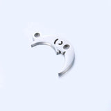 5pcs Stainless Steel Face Moon Pendants DIY Jewelry Gift