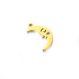 5pcs Stainless Steel Face Moon Pendants DIY Jewelry Gift