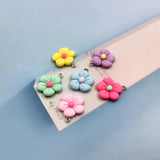 10pcs Flower Resin Charms Pendants DIY Earrings Key Chains Hair clip Jewelry