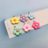 10pcs Flower Resin Charms Pendants DIY Earrings Key Chains Hair clip Jewelry