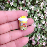 10pcs Popcorn Resin Charms for Earring Key Chain Necklace Pendant