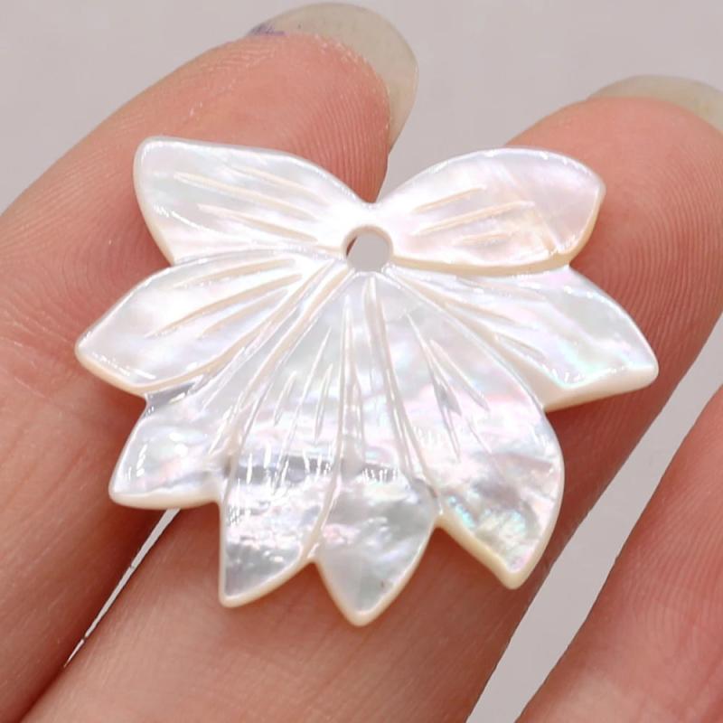Mother Of Pearl Shell Flower Pendant for Jewelry Making