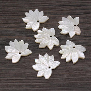 Mother Of Pearl Shell Flower Pendant for Jewelry Making