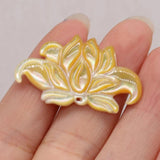 Mother Of Pearl Shell Flower Pendant for Jewelry Making
