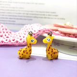 10pcs Resin Giraffe Charms 23x13mm DIY Jewelry Necklace Earring Pendant Keychain