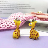 10pcs Resin Giraffe Charms 23x13mm DIY Jewelry Necklace Earring Pendant Keychain